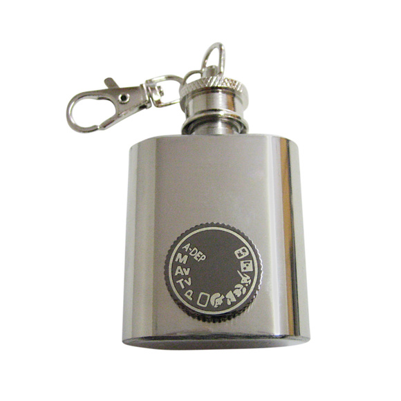 Camera Dial Keychain Flask - Picture 1 of 1